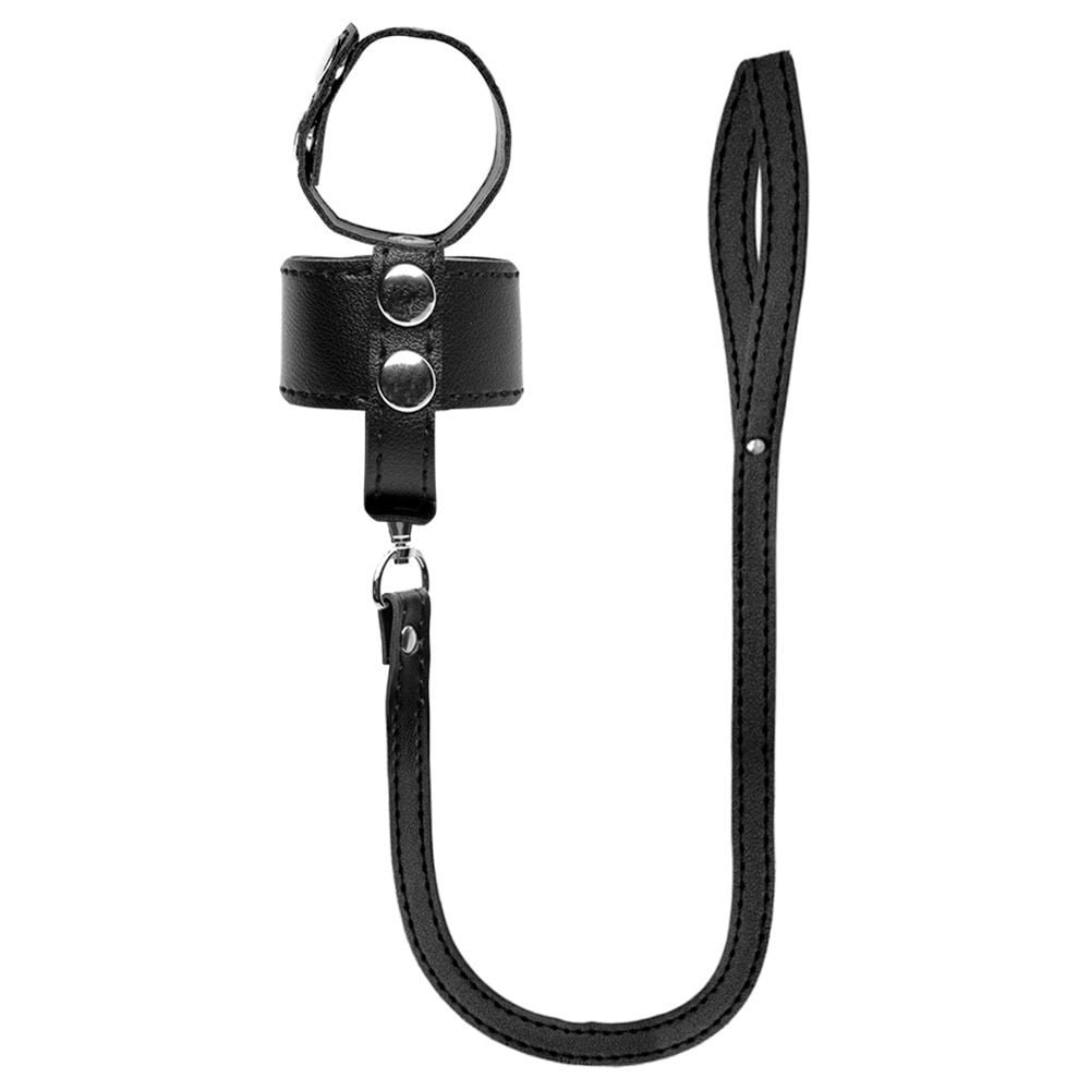 Anel Peniano Couro Bondage Coleira Youvibe Vipmix
