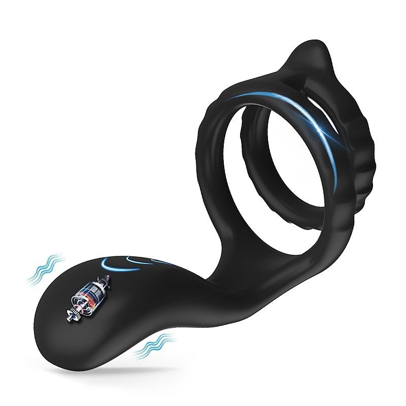 Anel Peniano Duplo com Estimulador de Clitóris - Cock Ring