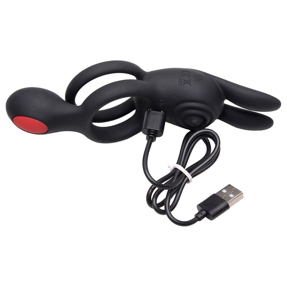Anel Peniano Duplo Estimulador E Plug Vipmix