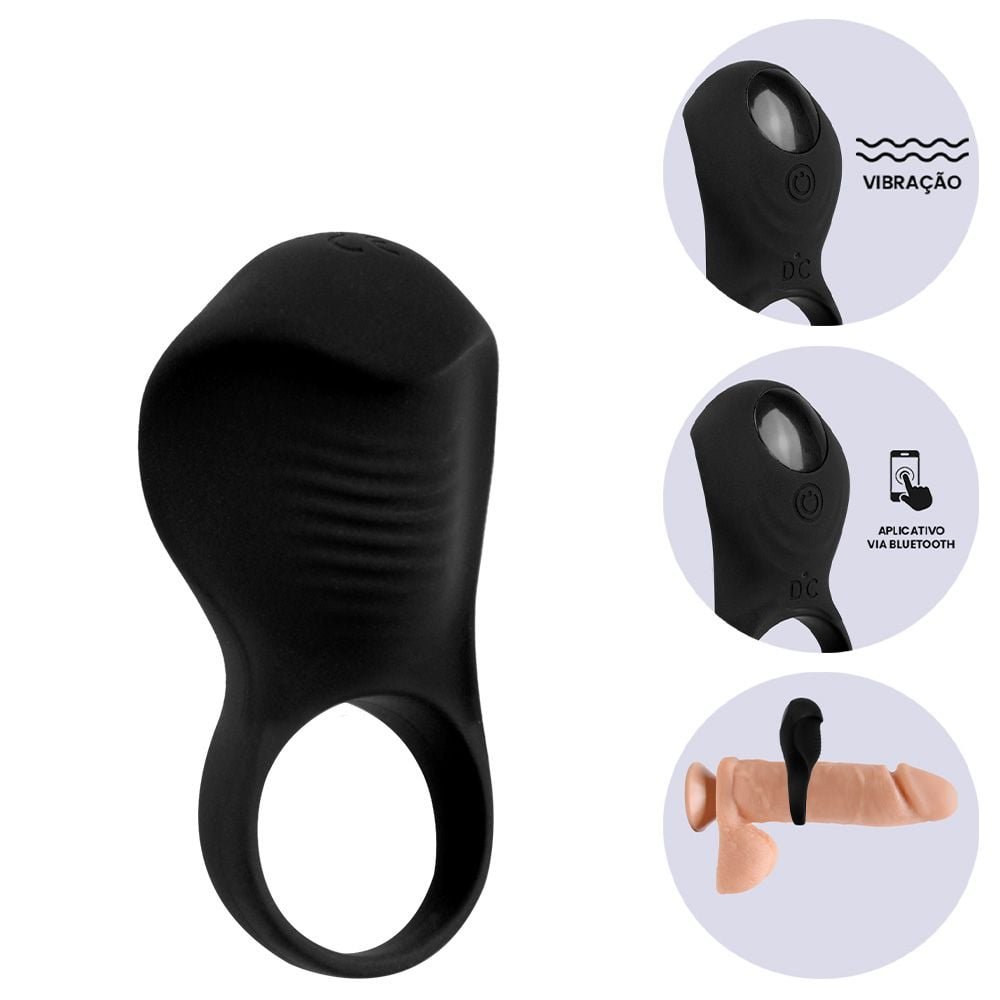 Anel Peniano Estimulador E Vibro Recarga Usb Yaffa