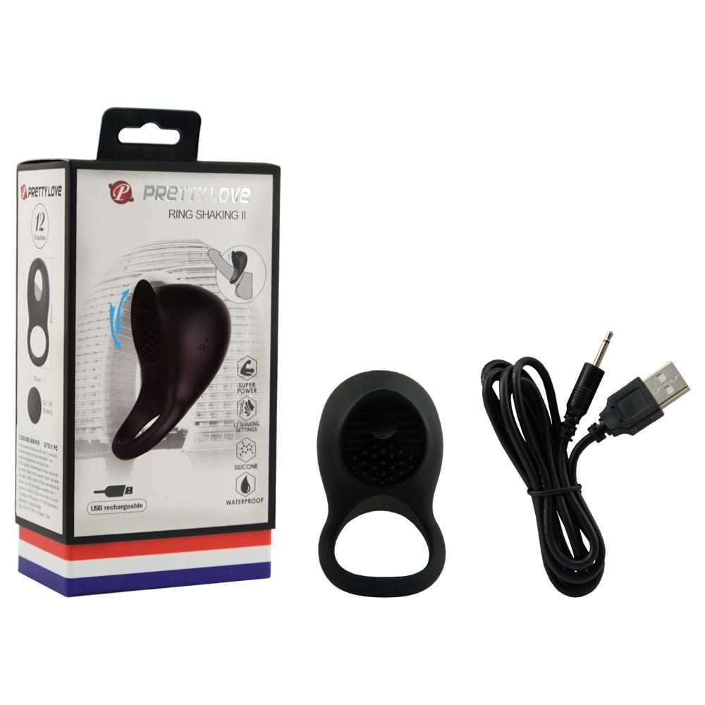 Anel Peniano Silicone 12 Vibrações Pretty Love Vipmix