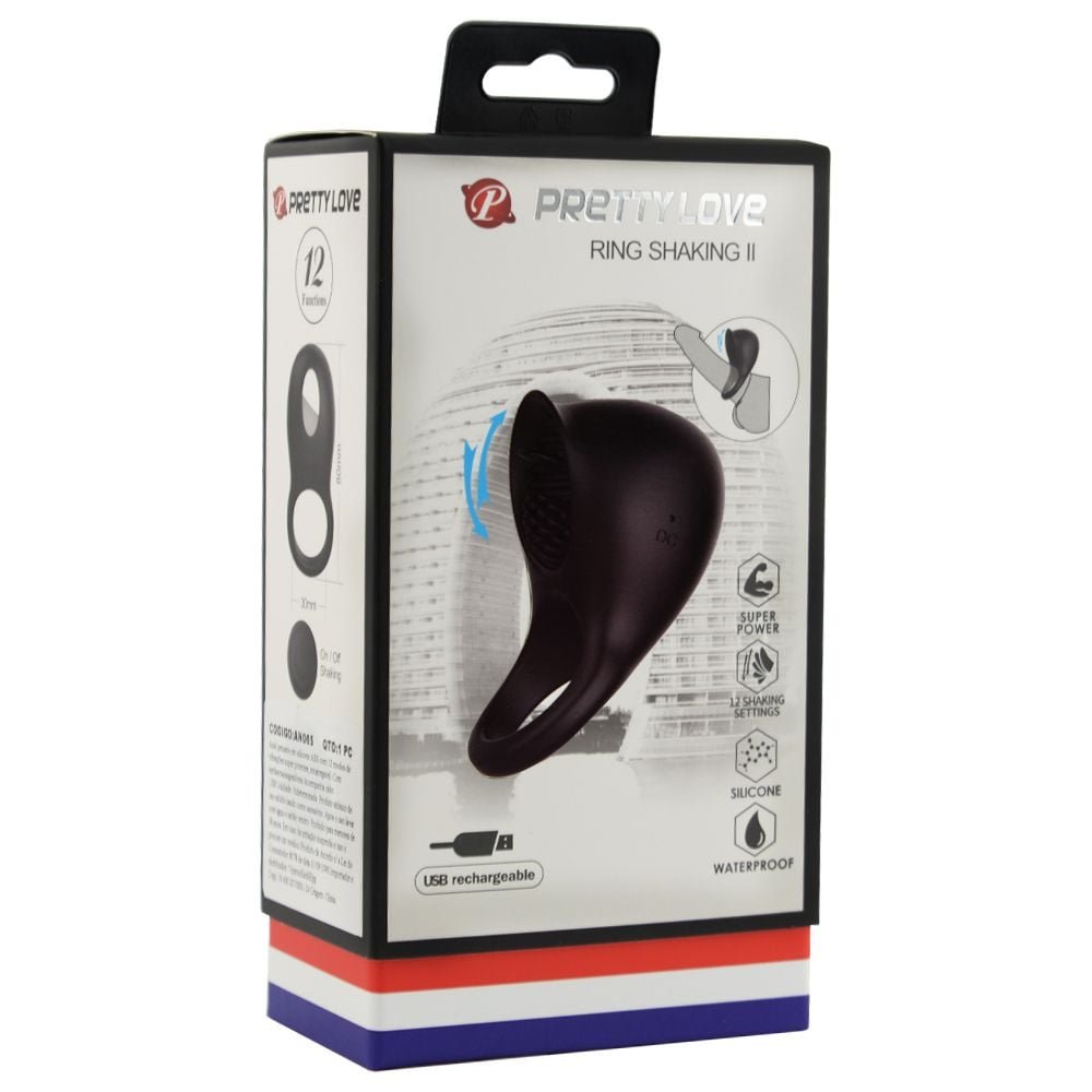 Anel Peniano Silicone 12 Vibrações Pretty Love Vipmix