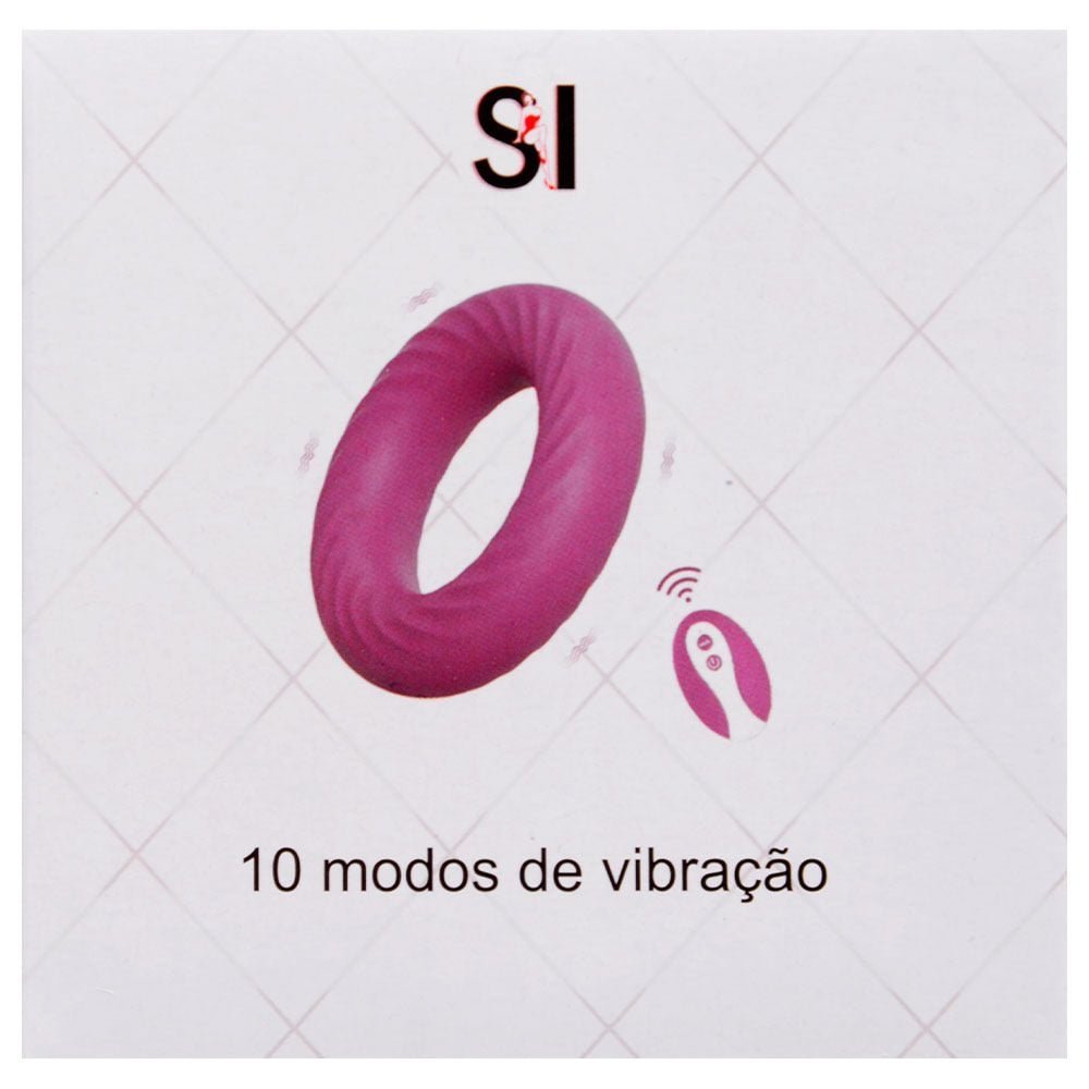 Anel Peniano Vibrador 10 Modos Remoto Sexy Import