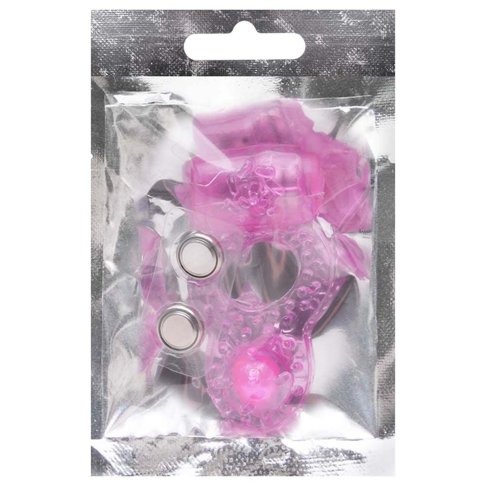 Anel Peniano Vibrador Pérola Duplo Prazer Sexy Import