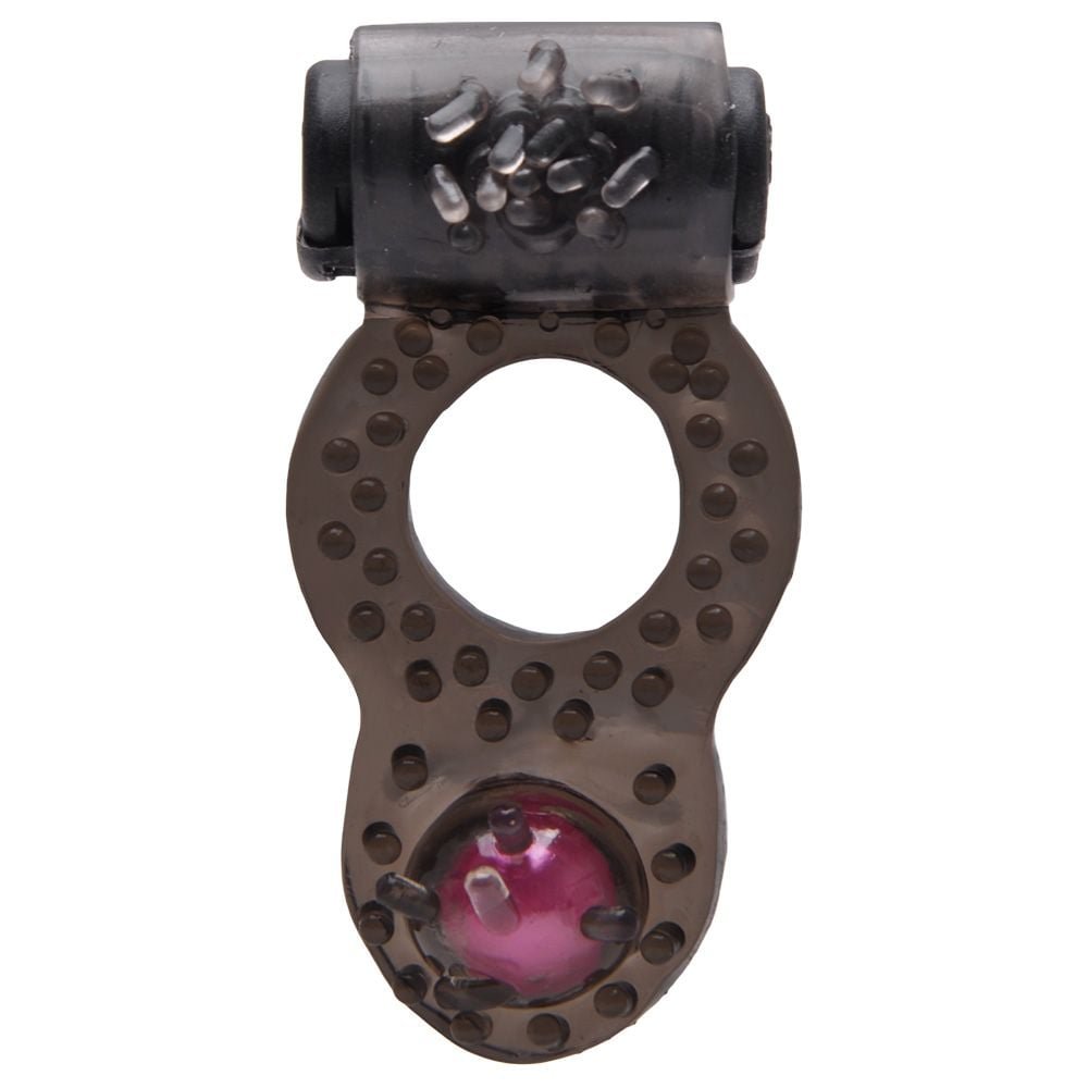 Anel Peniano Vibrador Pérola Duplo Prazer Sexy Import