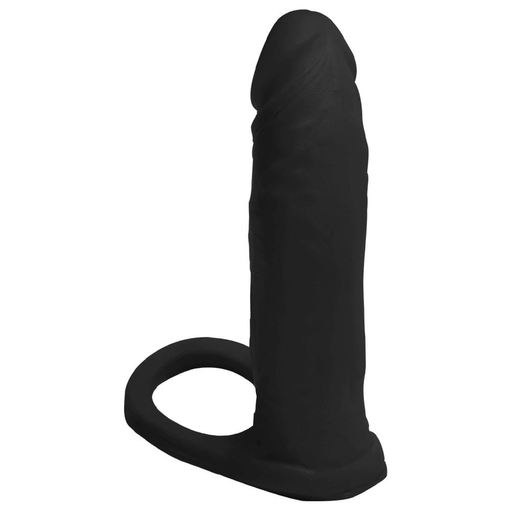 Anel Pênis De Borracha Maciça 13,7 X 3cm Prazer E Cia