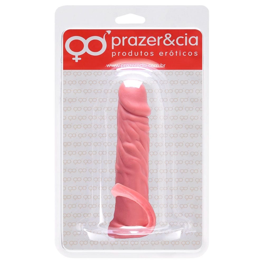 Anel Pênis De Borracha Maciça 15,7 X 3,4cm Prazer E Cia