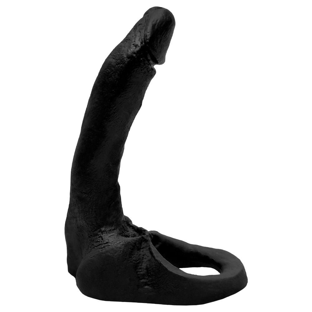 Anel Pênis De Borracha Maciça 16 X 2,6cm Prazer E Cia