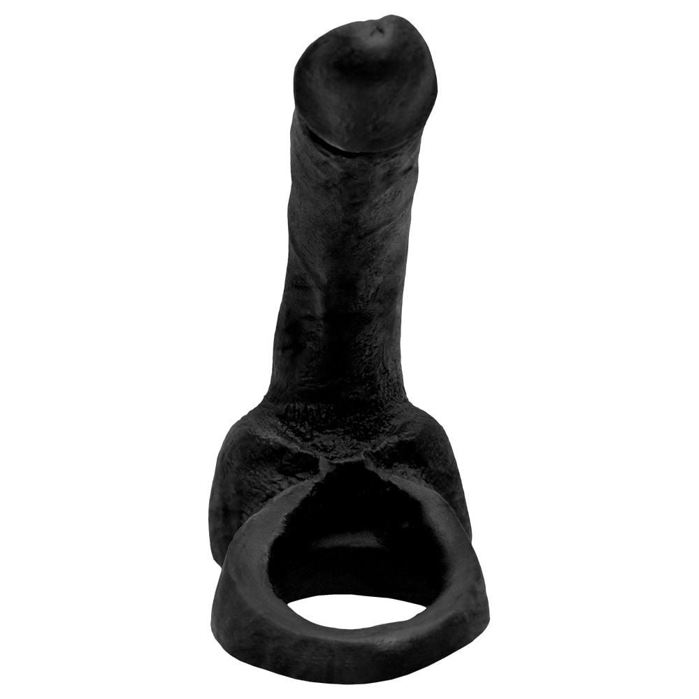 Anel Pênis De Borracha Maciça 16 X 2,6cm Prazer E Cia