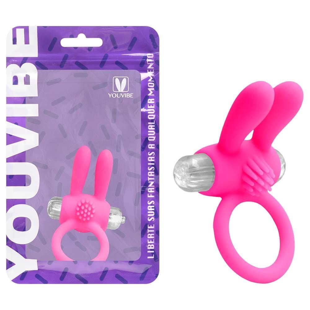 Anel Silicone Vibração Rabbit 2 Youvibe Vipmix