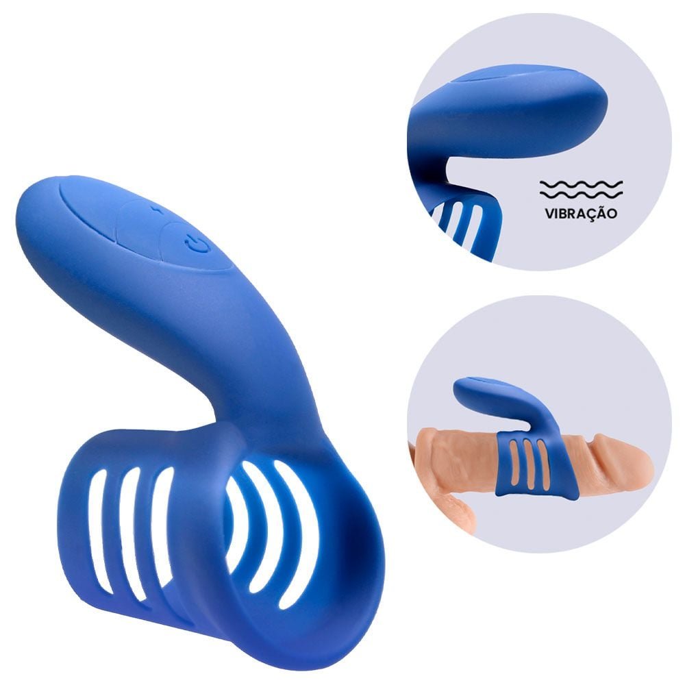 Anel Vibrador Dik Estimulador 7 Modos Sexy Import