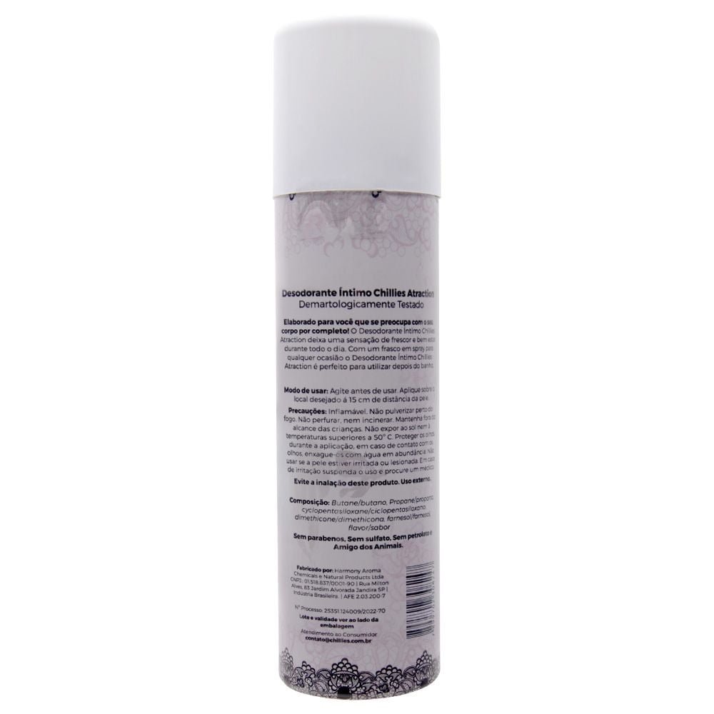 Atraction Desodorante íntimo Aerossol 90g Chillies