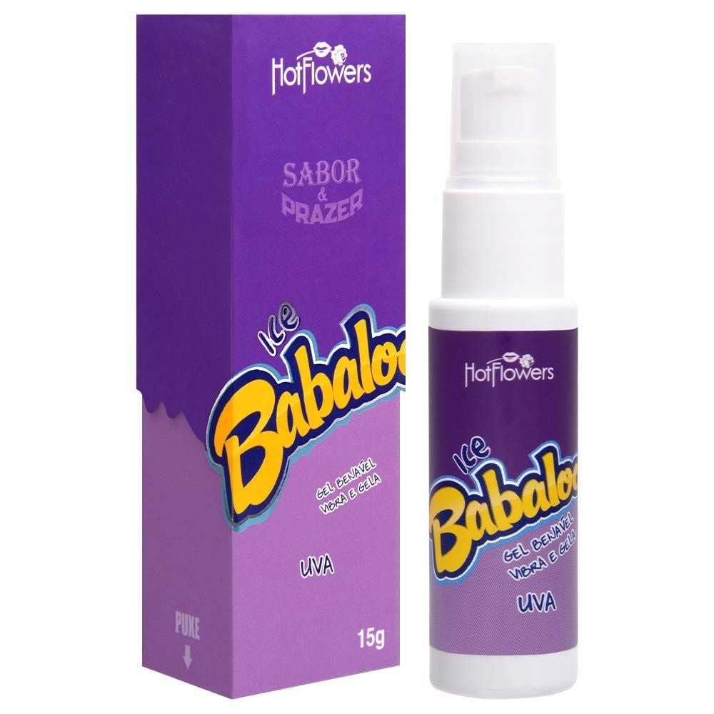 Babaloo Gel Vibrador Ice Beijável 15g Hot Flowers