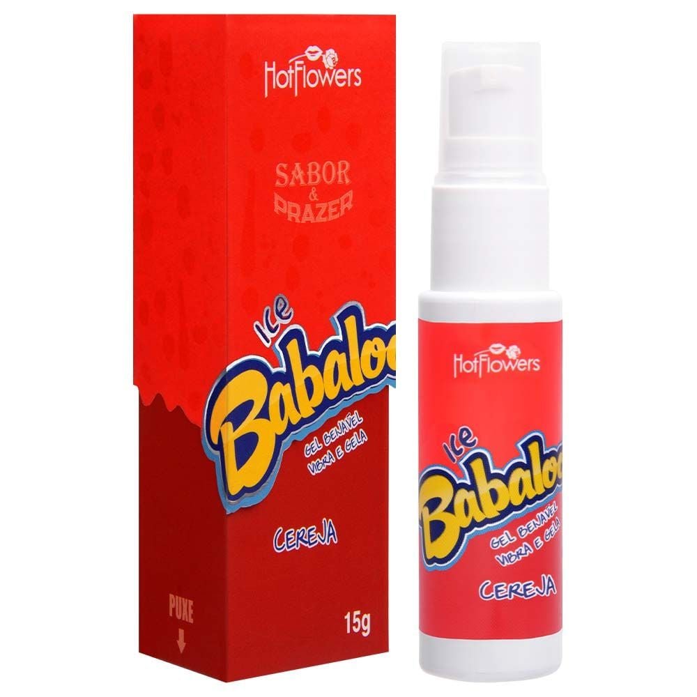 Babaloo Gel Vibrador Ice Beijável 15g Hot Flowers