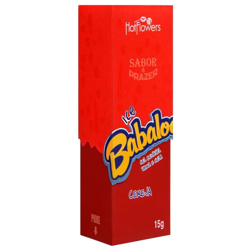 Babaloo Gel Vibrador Ice Beijável 15g Hot Flowers
