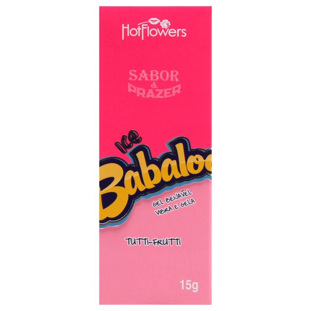 Babaloo Gel Vibrador Ice Beijável 15g Hot Flowers