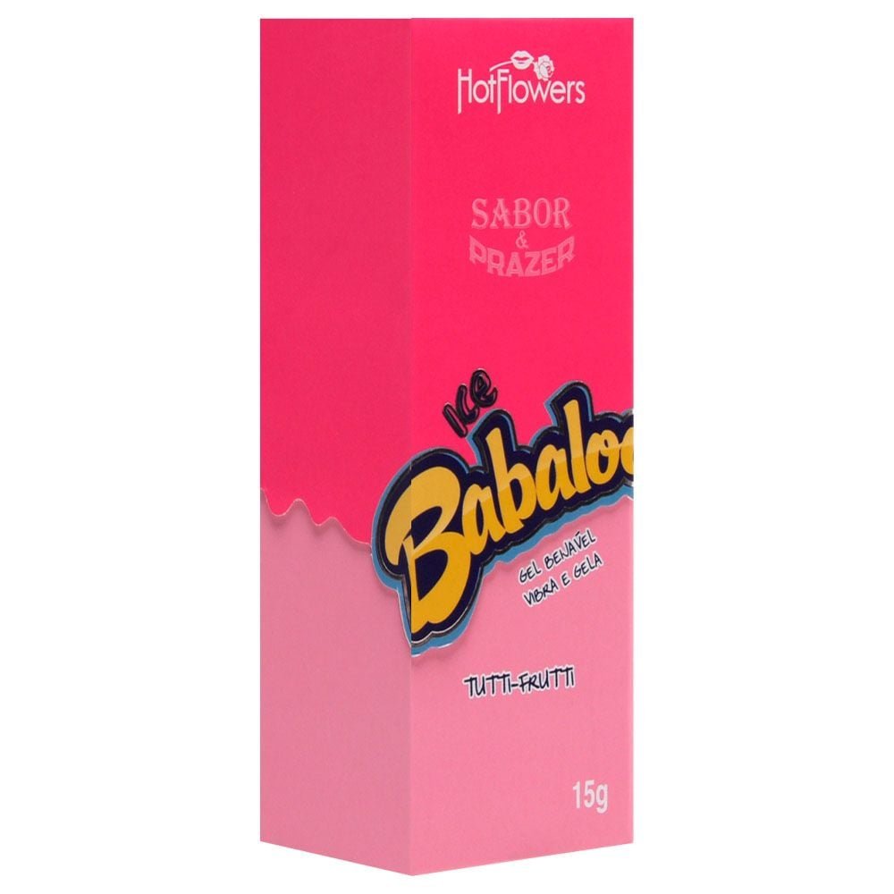 Babaloo Gel Vibrador Ice Beijável 15g Hot Flowers