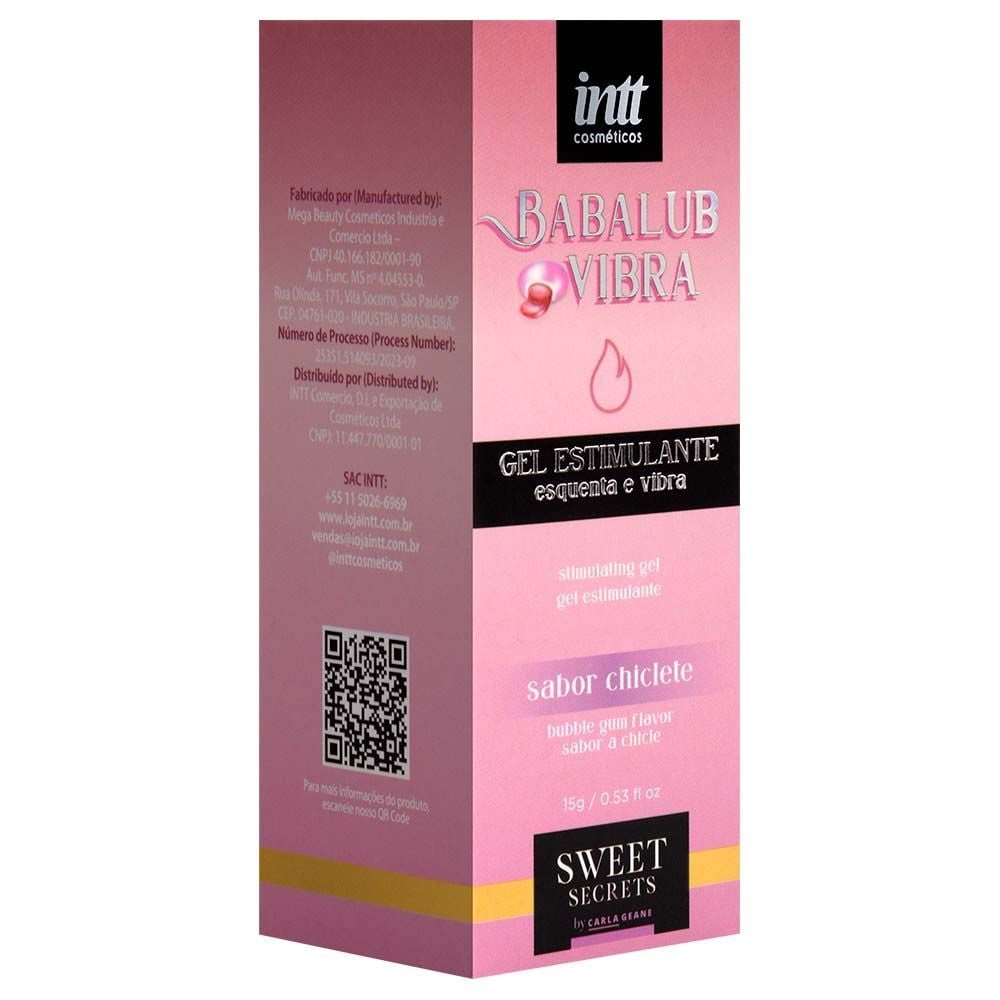 Babalub Vibra Hot Excitante By Carla Geane 15g Intt