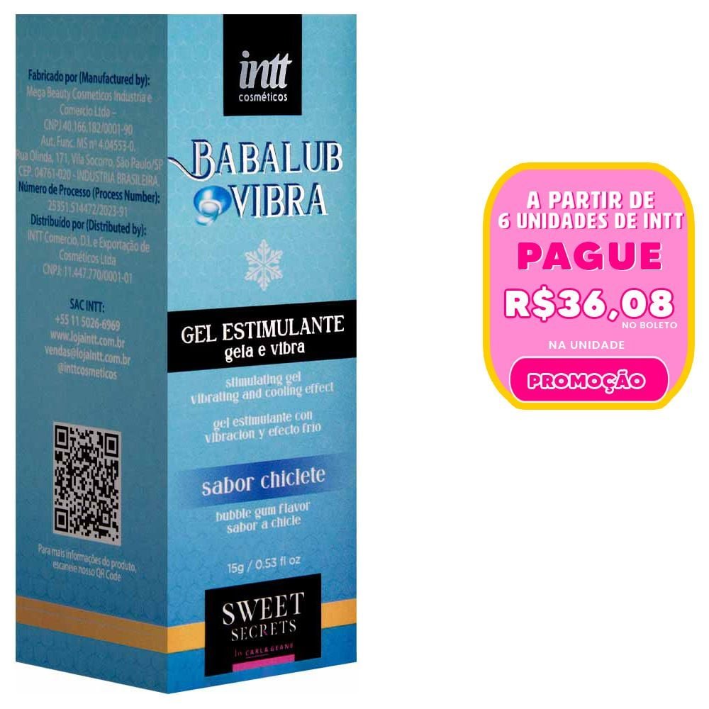 Babalub Vibra Ice Excitante By Carla Geane 15g Intt