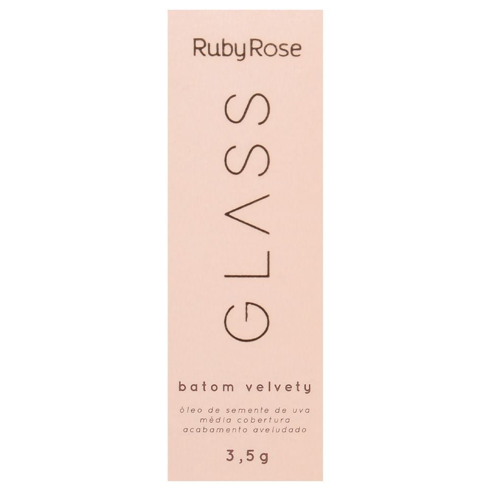 Batom Velvety Glass Aveludado Ruby Rose
