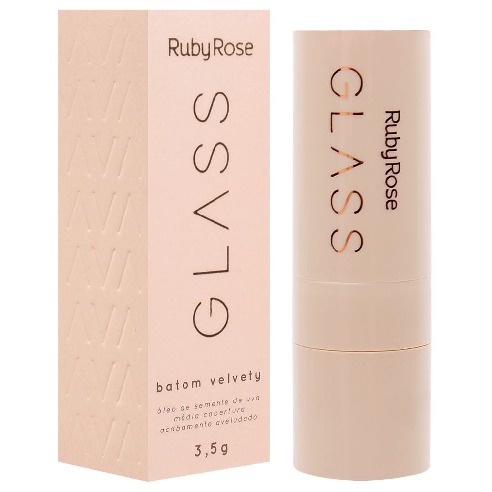 Batom Velvety Glass Aveludado Ruby Rose