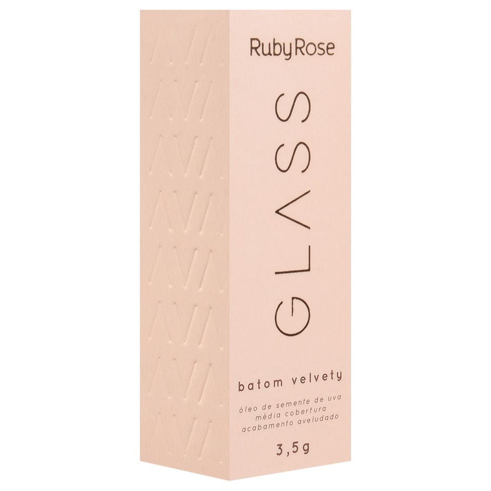Batom Velvety Glass Aveludado Ruby Rose