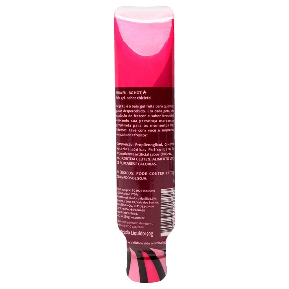 Beija Eu Bala Gel Saborizado 50g Banho De Gata