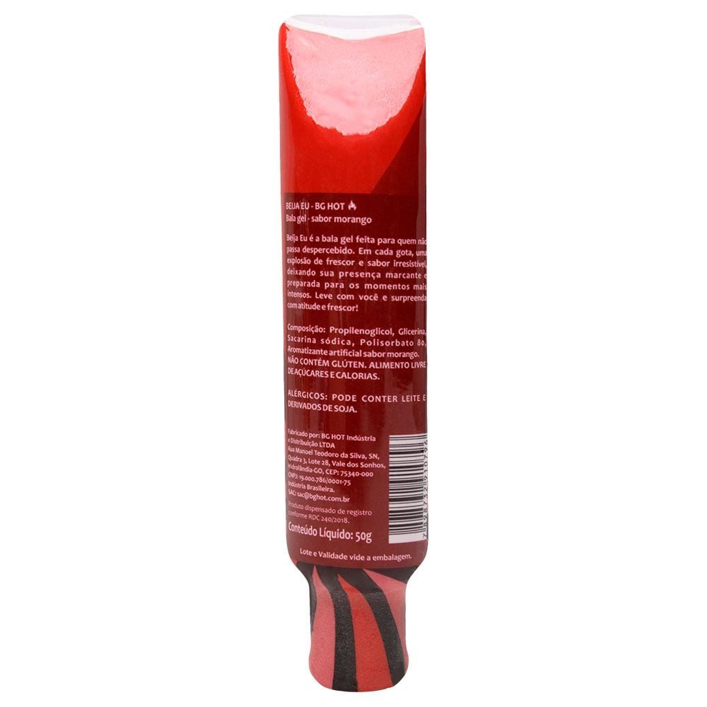 Beija Eu Bala Gel Saborizado 50g Banho De Gata