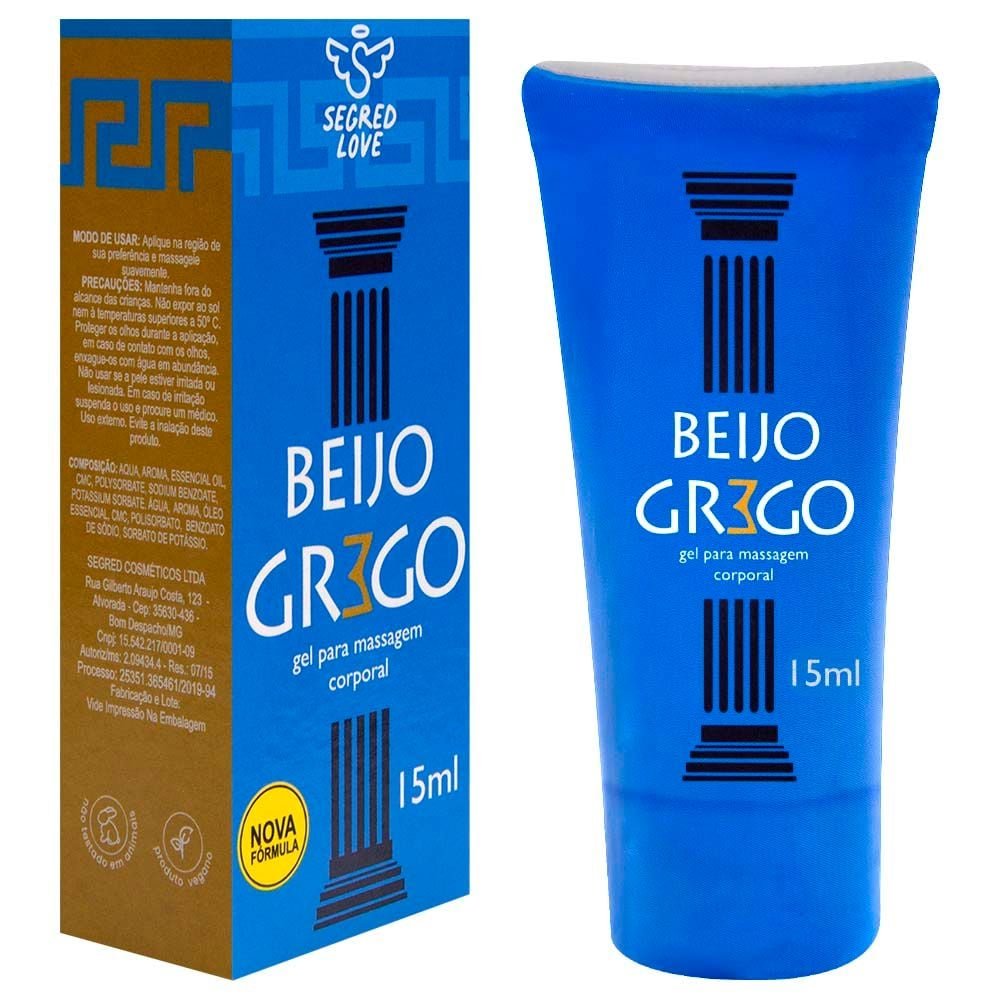 Beijo Grego Gel Beijável 15ml Segred Love