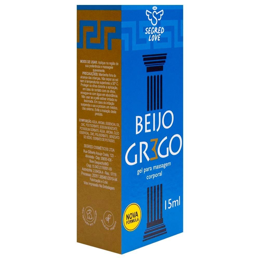 Beijo Grego Gel Beijável 15ml Segred Love