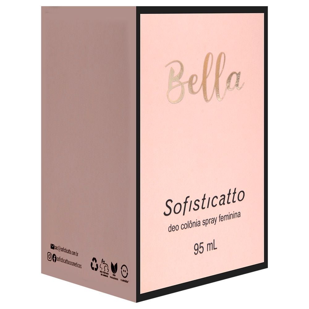 Bella Deo Colônia Spray Feminina 95ml Sofisticatto