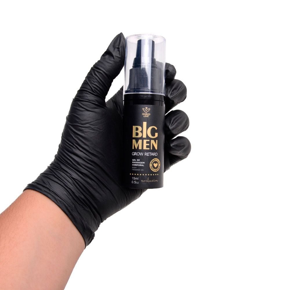 Big Men Grow Retard Gel Masculino 15ml Segred Love