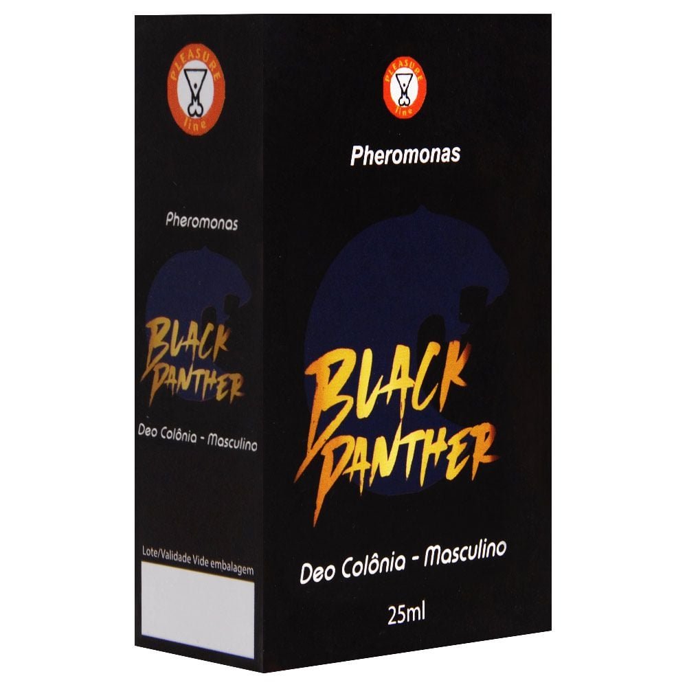 Black Panther Pheromonas Deo Colônia 25ml Pleasure Line
