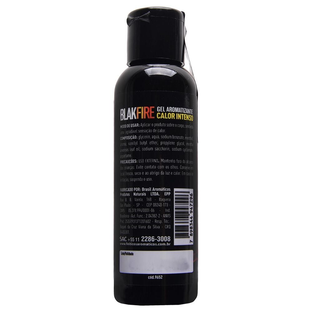 Blak Fire Calor Intenso Gel Comestível 40ml Feitiços