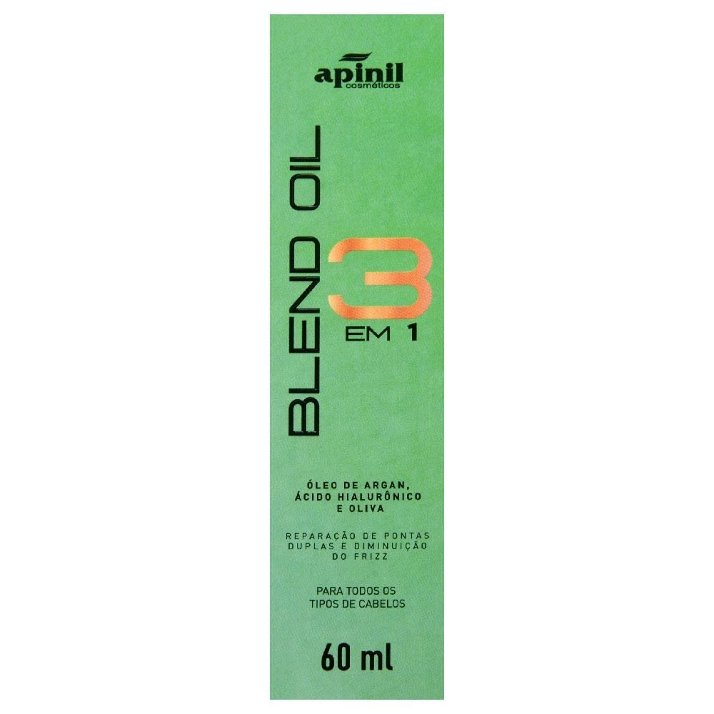Blend Oil 3 Em 1 Reparação Capilar 60ml Apinil