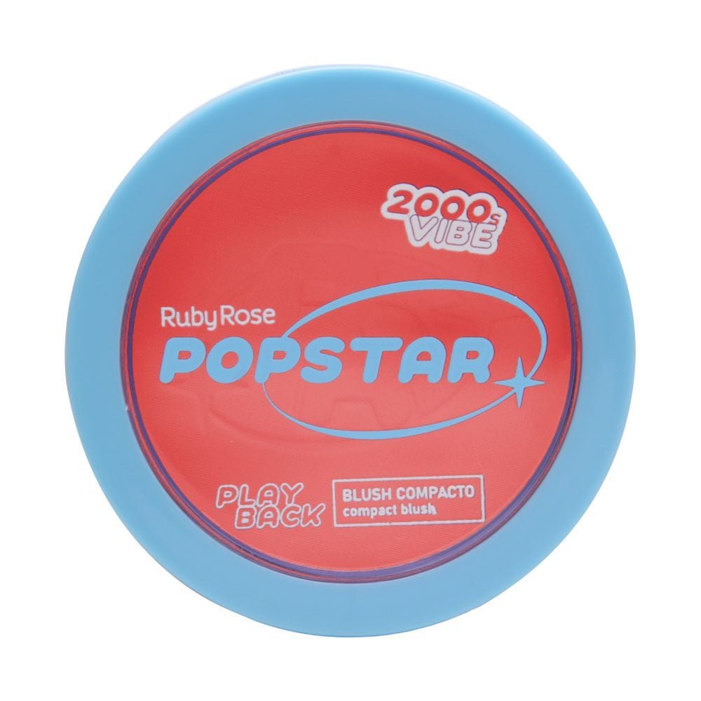 Blush Compacto Popstar Play Back 5,8g Ruby Rose