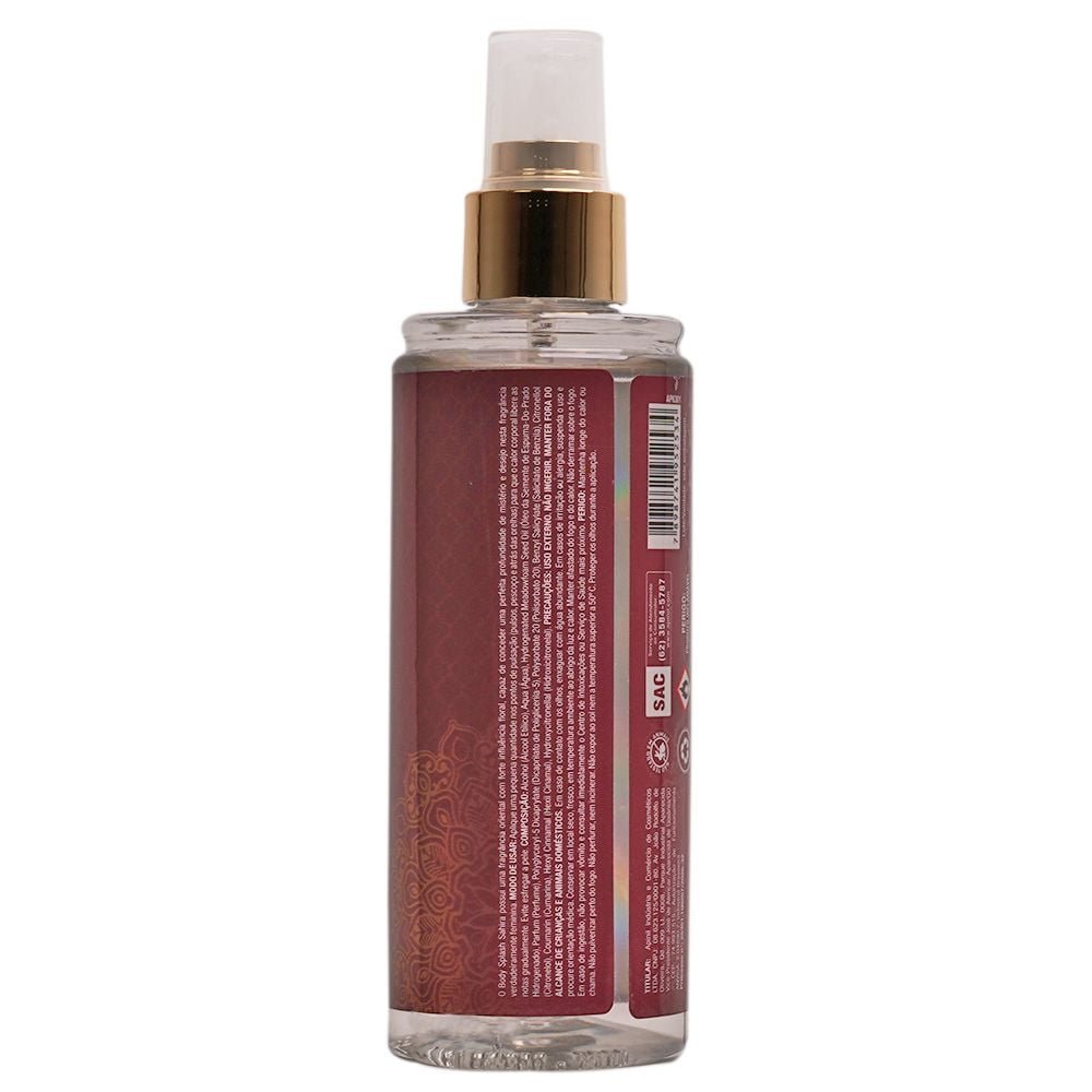 Body Splash Sahira Fragrância Oriental 200ml Apinil