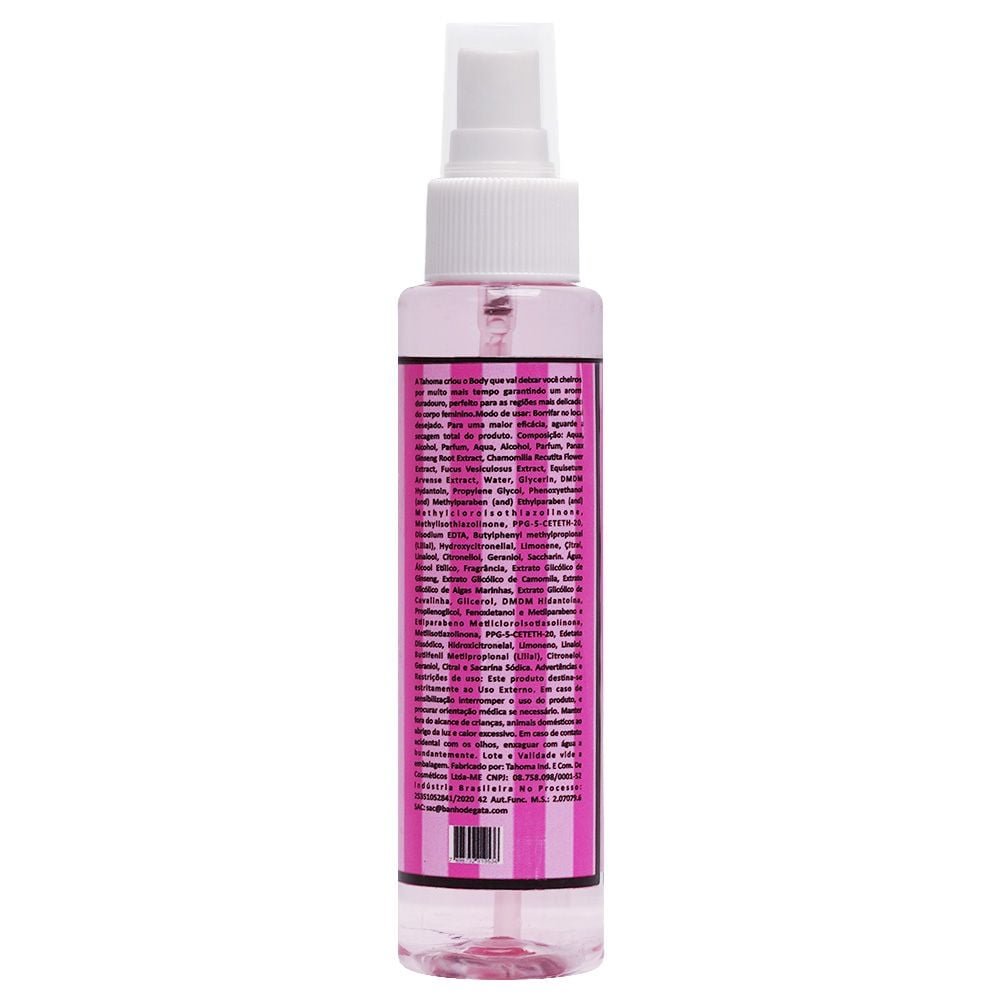 Body Splash Sensual Famosos 100ml Banho De Gata