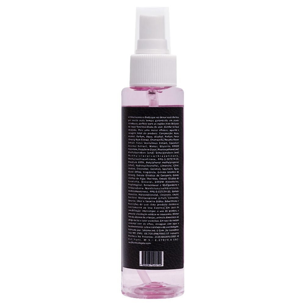Body Splash Sensual Famosos 100ml Banho De Gata