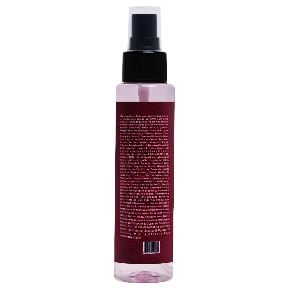 Body Splash Sensual Famosos 100ml Banho De Gata