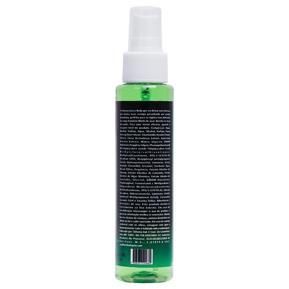 Body Splash Sensual Frutado 100ml Banho De Gata