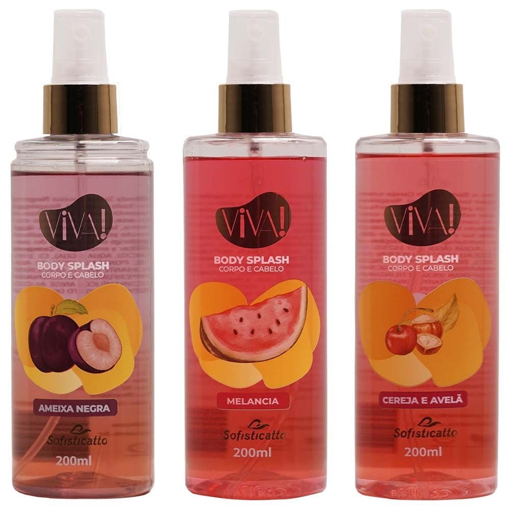 Body Splash Viva Corpo E Cabelo 200ml Sofisticatto