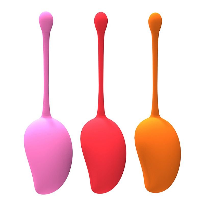 Bolas de Pompoarismo Kegel Kit-3 em forma de manga