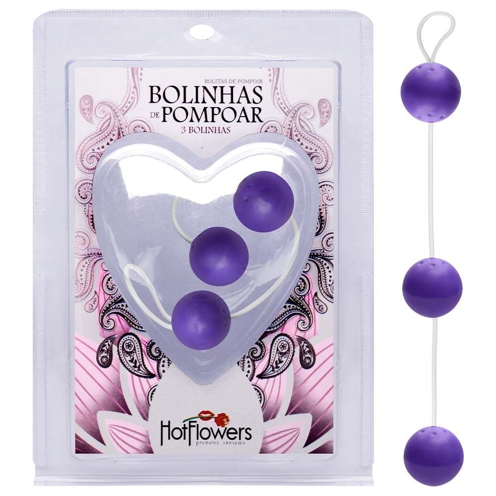 Bolinha Pompoar 03 Unidades Média Hot Flowers