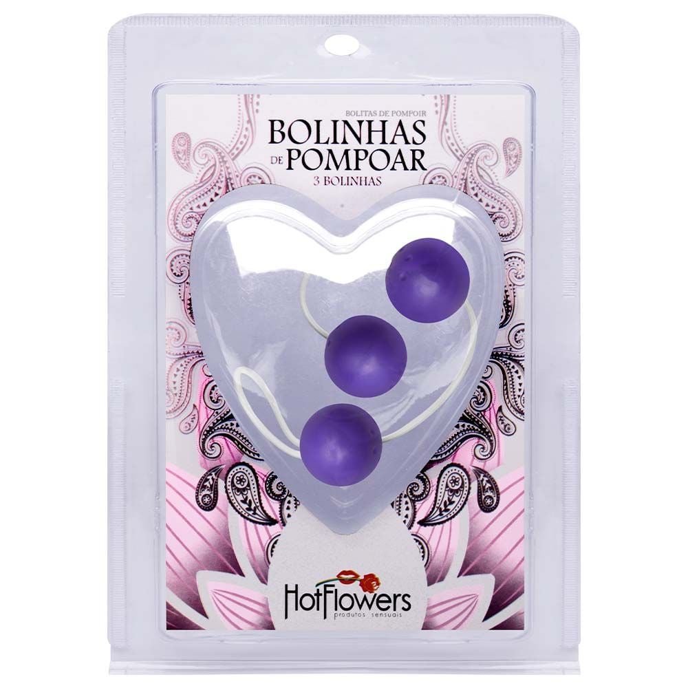 Bolinha Pompoar 03 Unidades Média Hot Flowers