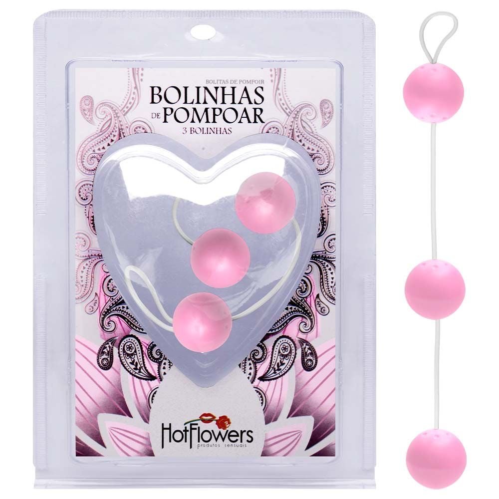 Bolinha Pompoar 03 Unidades Média Hot Flowers