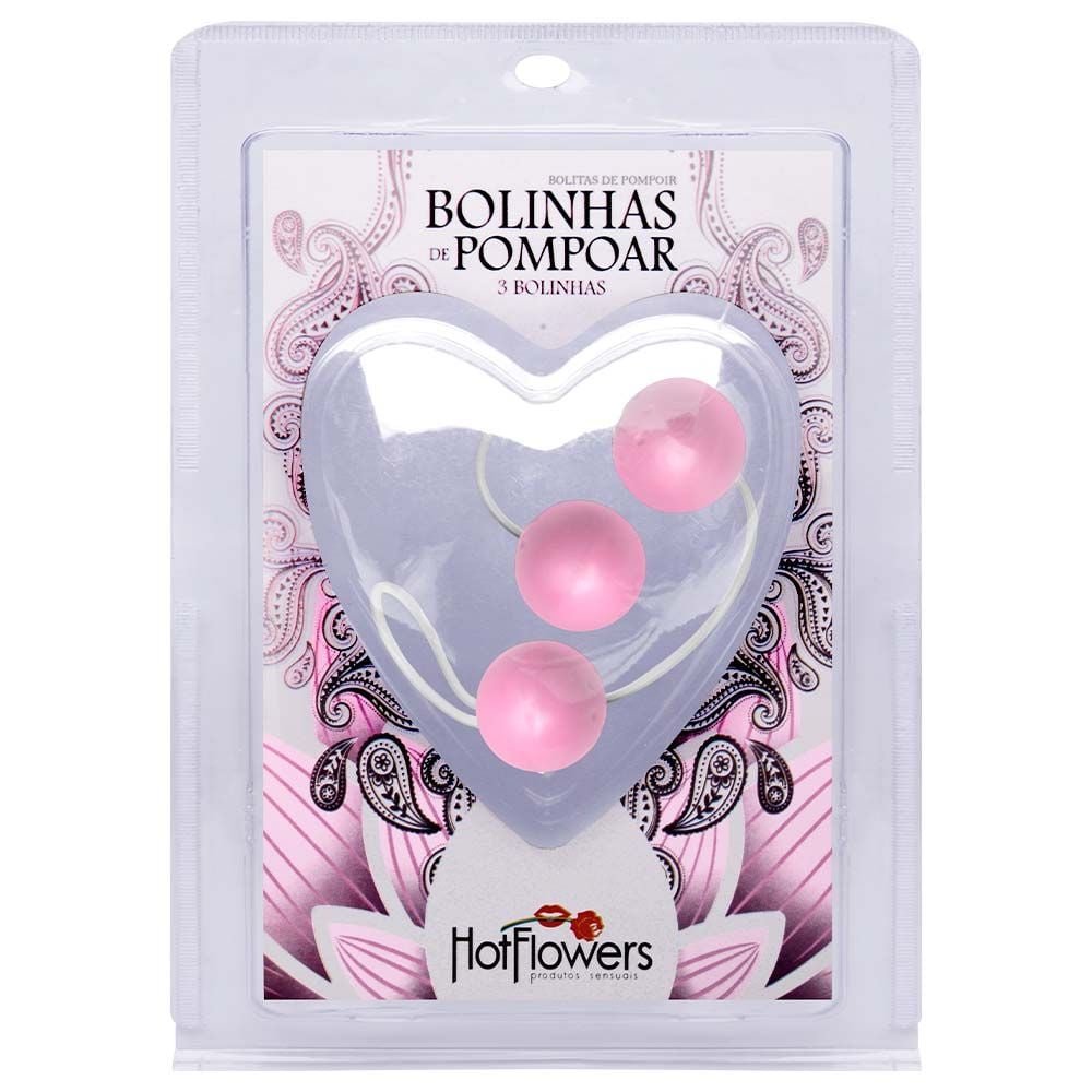 Bolinha Pompoar 03 Unidades Média Hot Flowers