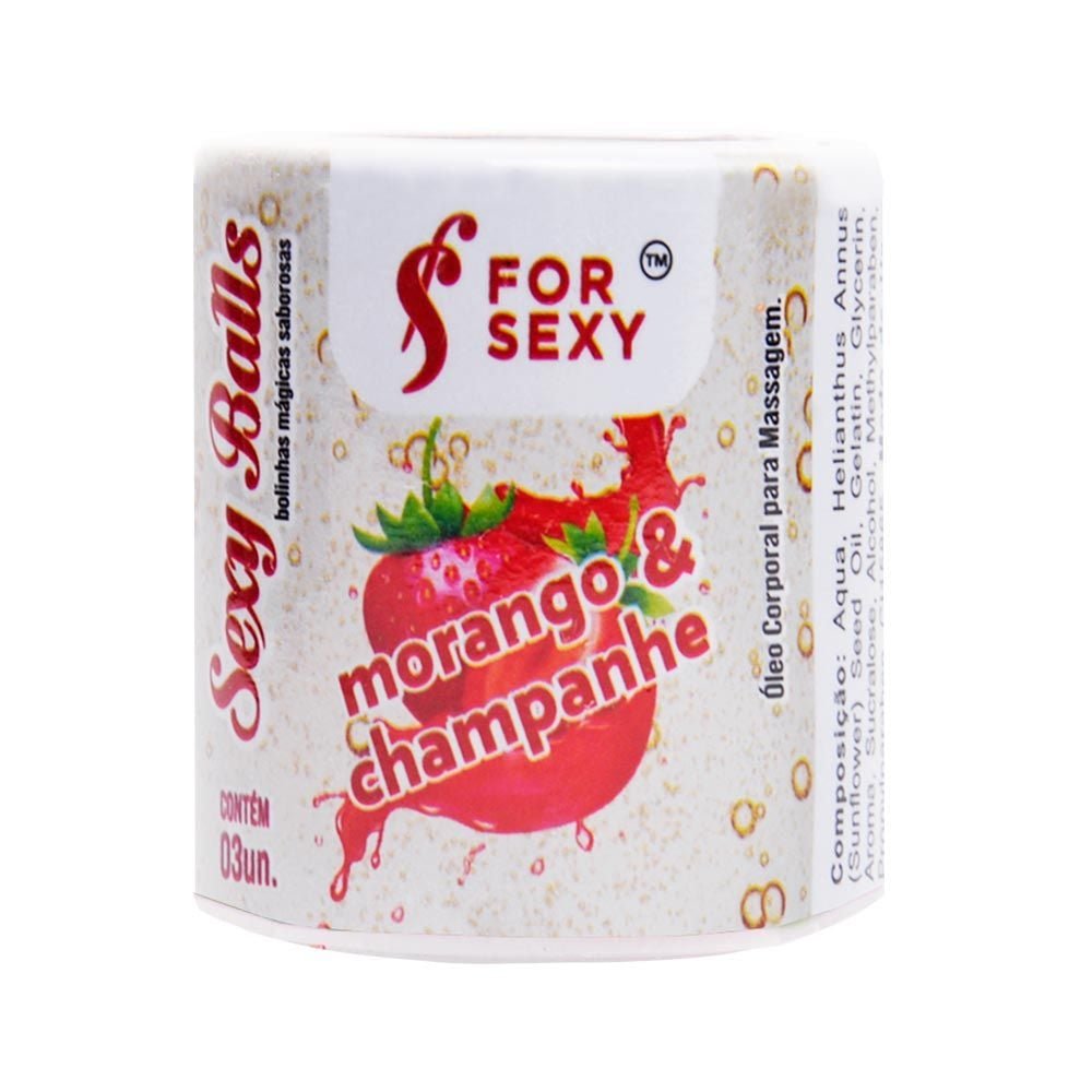 Bolinhas Mágicas Saborosas Sexy Balls 03 Unidades For Sexy
