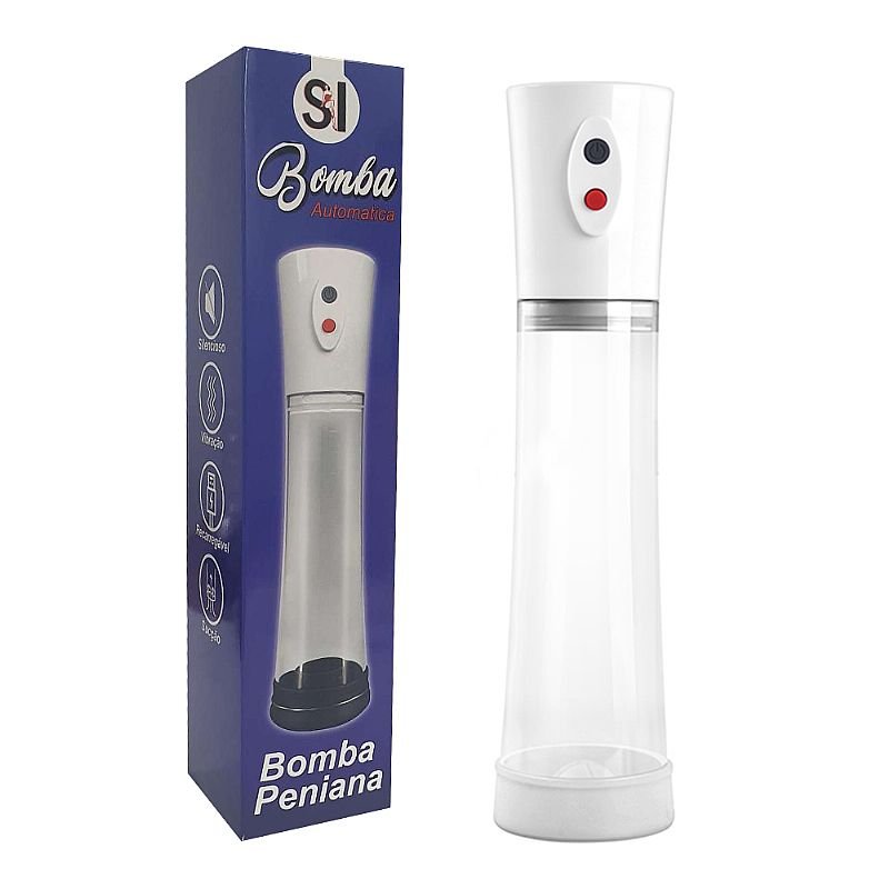 Bomba Elétrica Peniana - 3 Aneis de Silicone - Pênis Pump