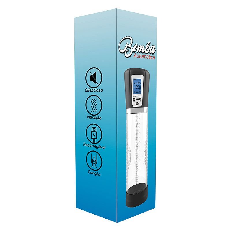 Bomba Peniana Automática 2 - Recarregável com Painel em LCD